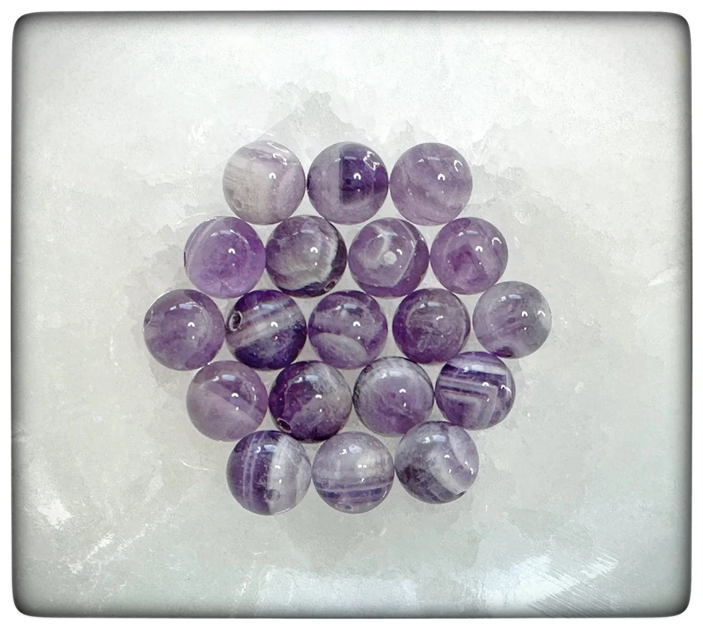 Purple amethyst beads